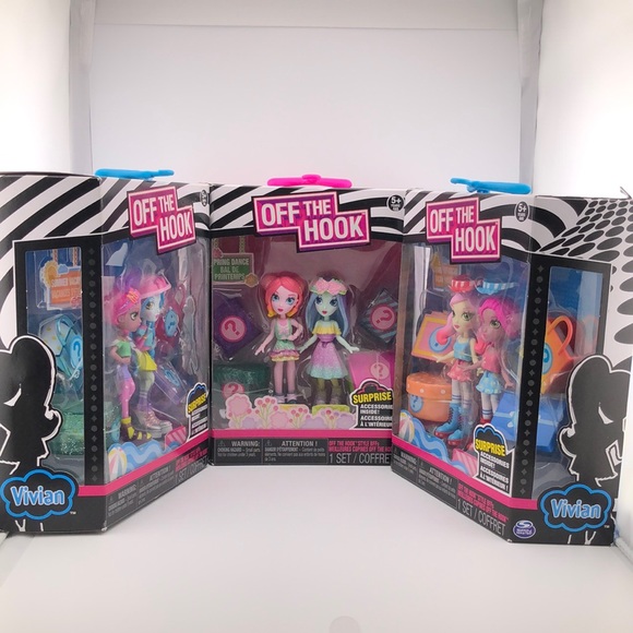 Off The Wall Other - Off The Hook Dolls with Surprise Accessories 3 Package Bundle